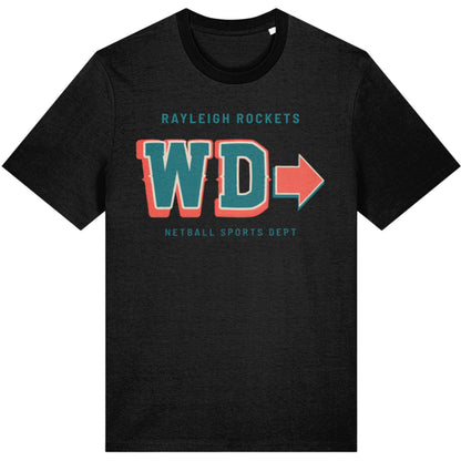 Black Personalised Netball Team Group T-Shirt
