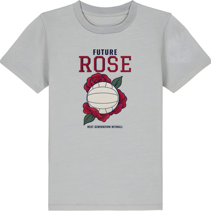 Grey Netball Future Rose T-shirt for Children