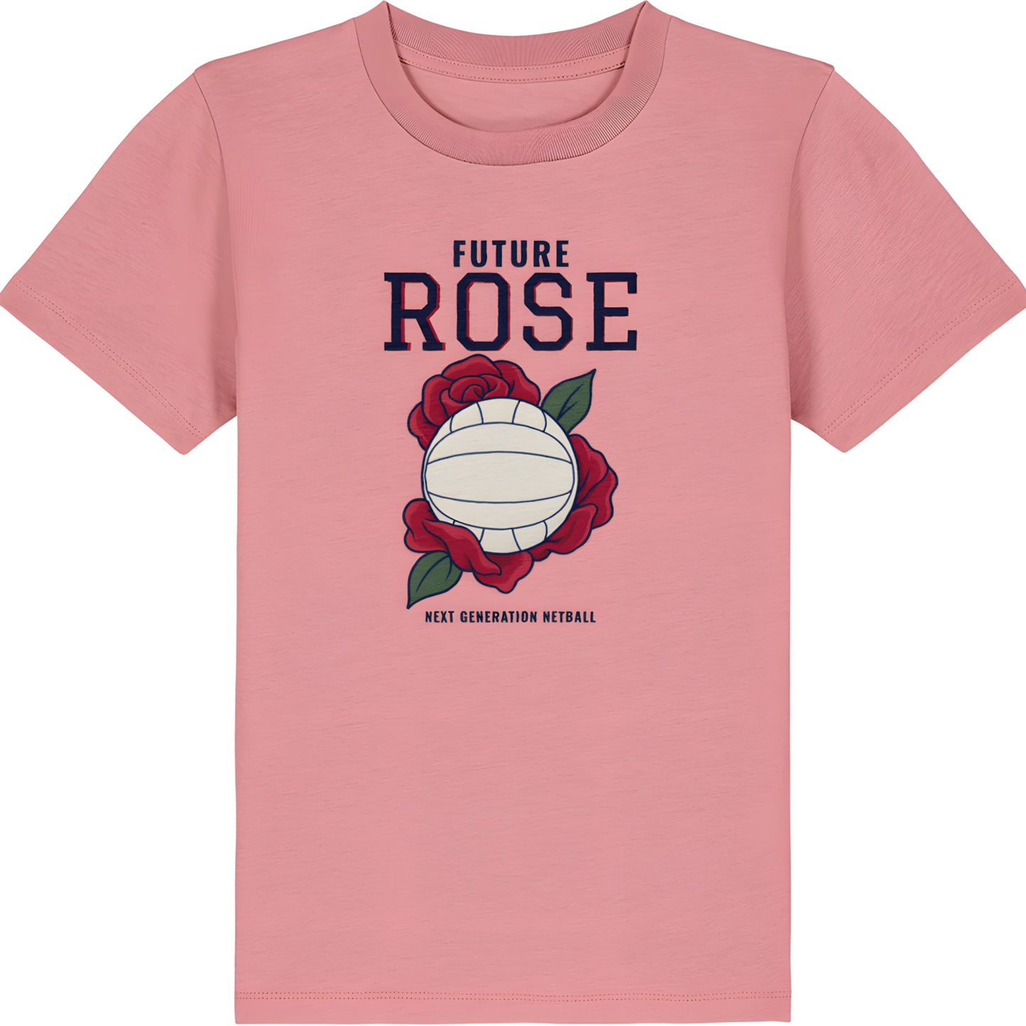 Pink Netball Future Rose T-shirt for Teen Girls