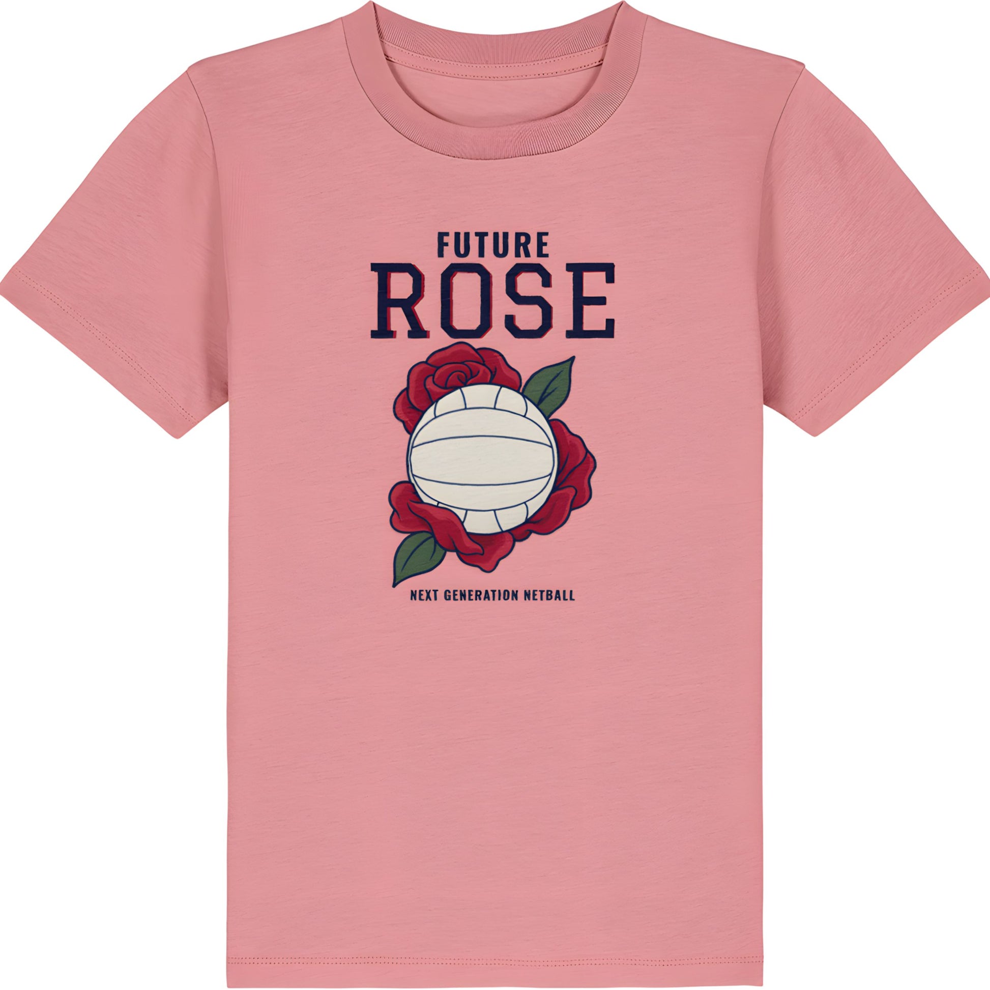 Pink Netball Future Rose T-shirt for Teen Girls