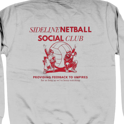 Grey Netball Sports Graphic Sweatshirt for Women and Men