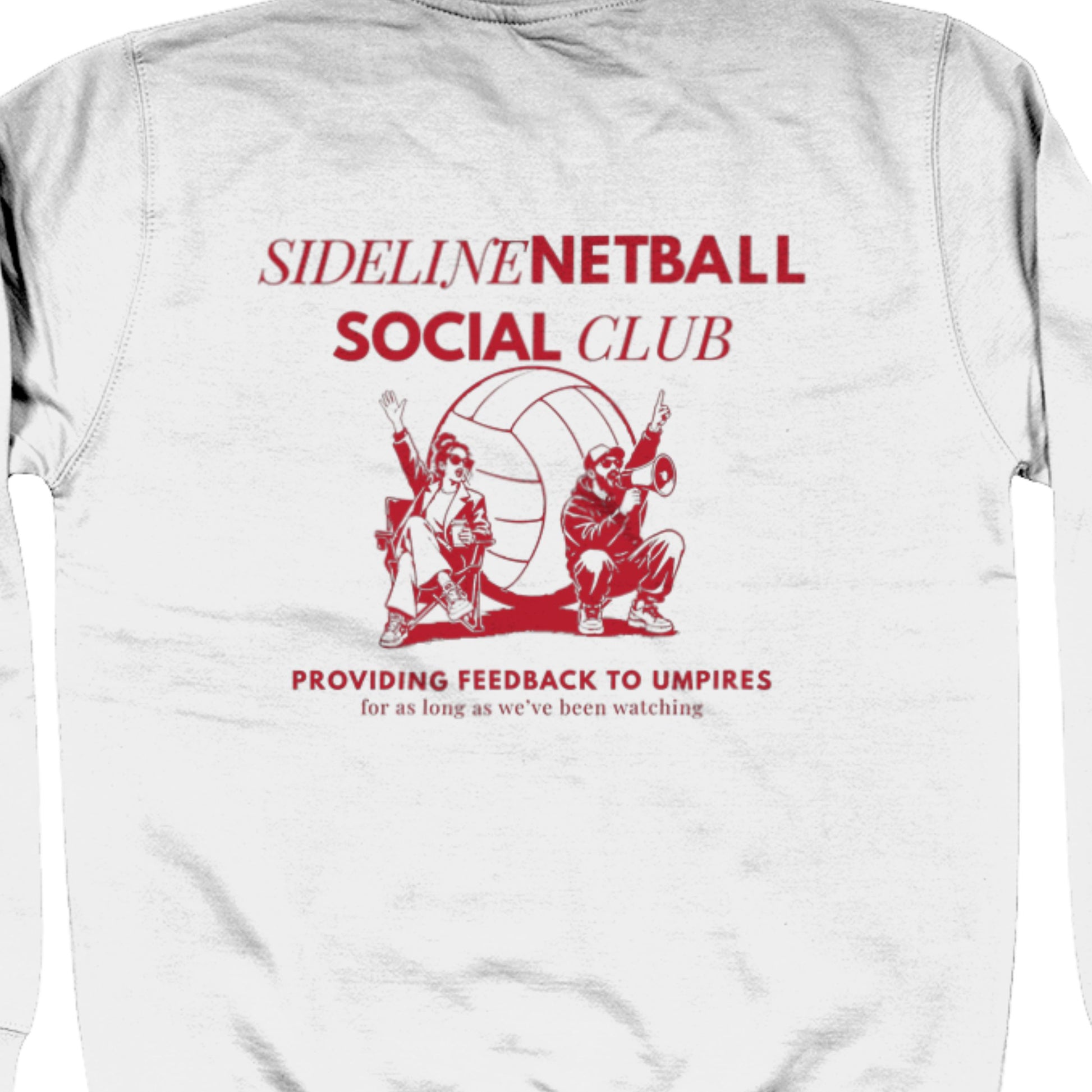 Netball Graphic Sweatshirt Top for Adults - Sideline Social Club