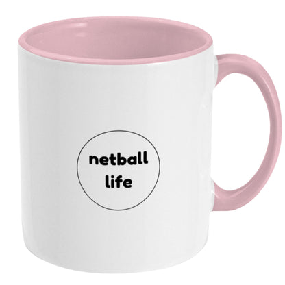 Netball Player Gift Mug - Funny Obstruction Cartoon - Netball Gifts