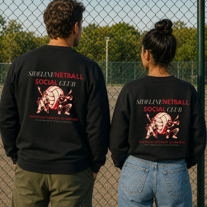 Sport Fashion Netball Sweatshirt - Sideline Social Club - Adults