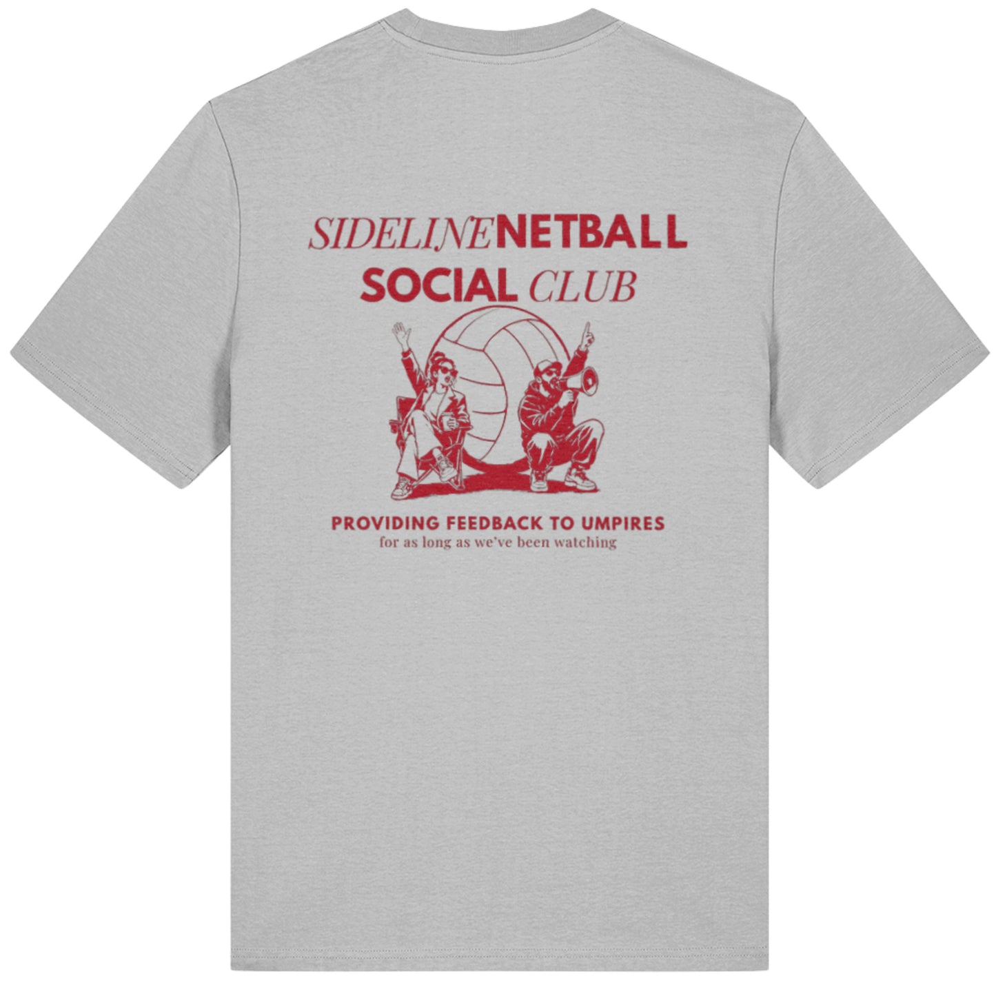 Sideline Netball Social Club T-Shirt - Netball Dad Supporter Top