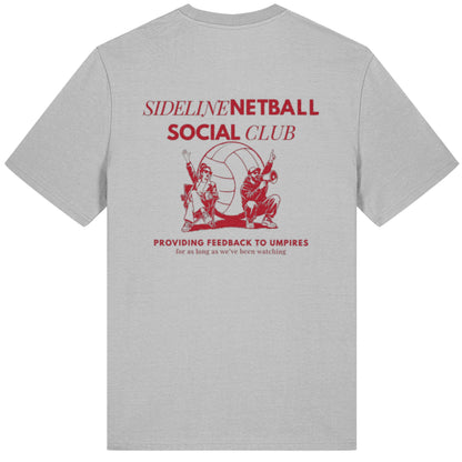 Sideline Netball Social Club T-Shirt - Netball Dad Supporter Top