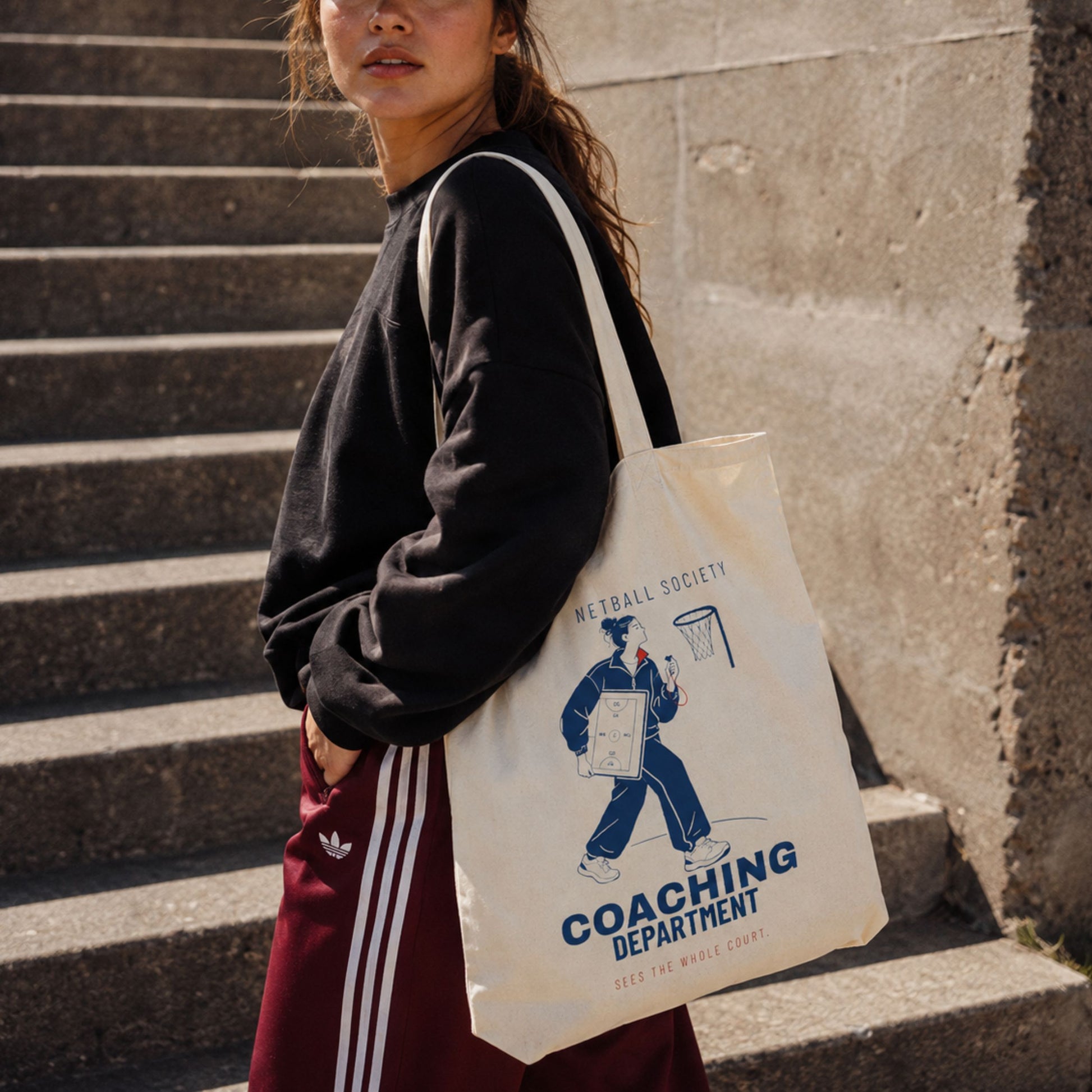 Netball Coach Tote Bag Gift - Coaching Department