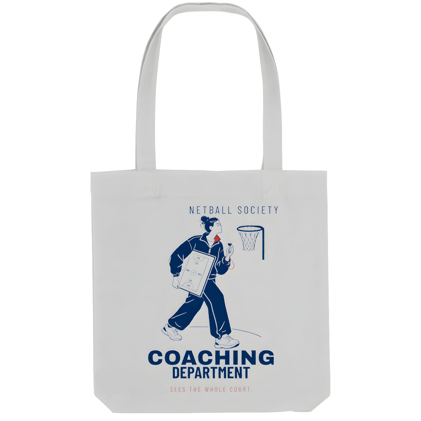 Netball Coach Gift - Coaching Department Graphic Tote Bag