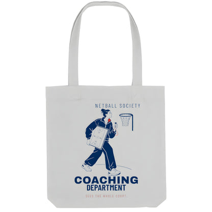 Netball Coach Gift - Coaching Department Graphic Tote Bag