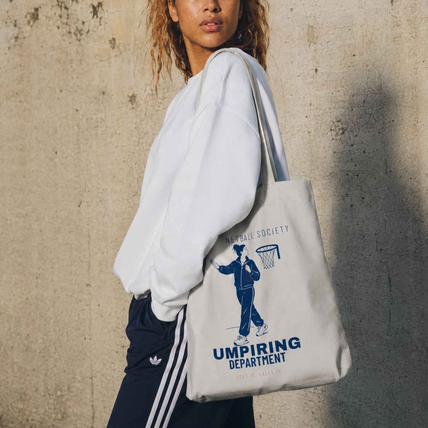 Netball Umpire Fashion Tote Bag Gift - Sports Graphic