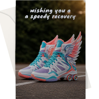 Fun Netball Get Well Soon Card - Speedy Recovery