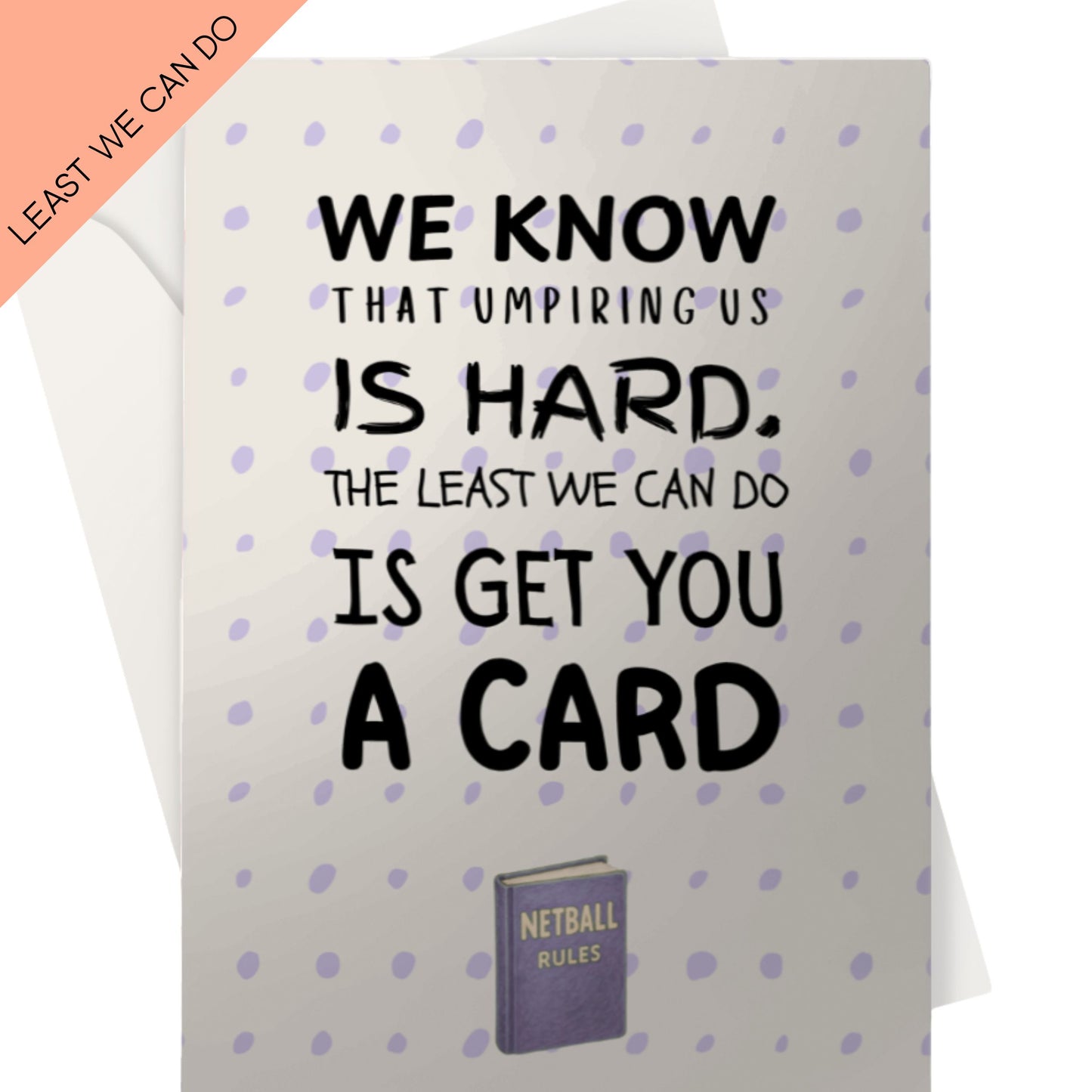 Funny Netball Team Thank You Card for Umpires