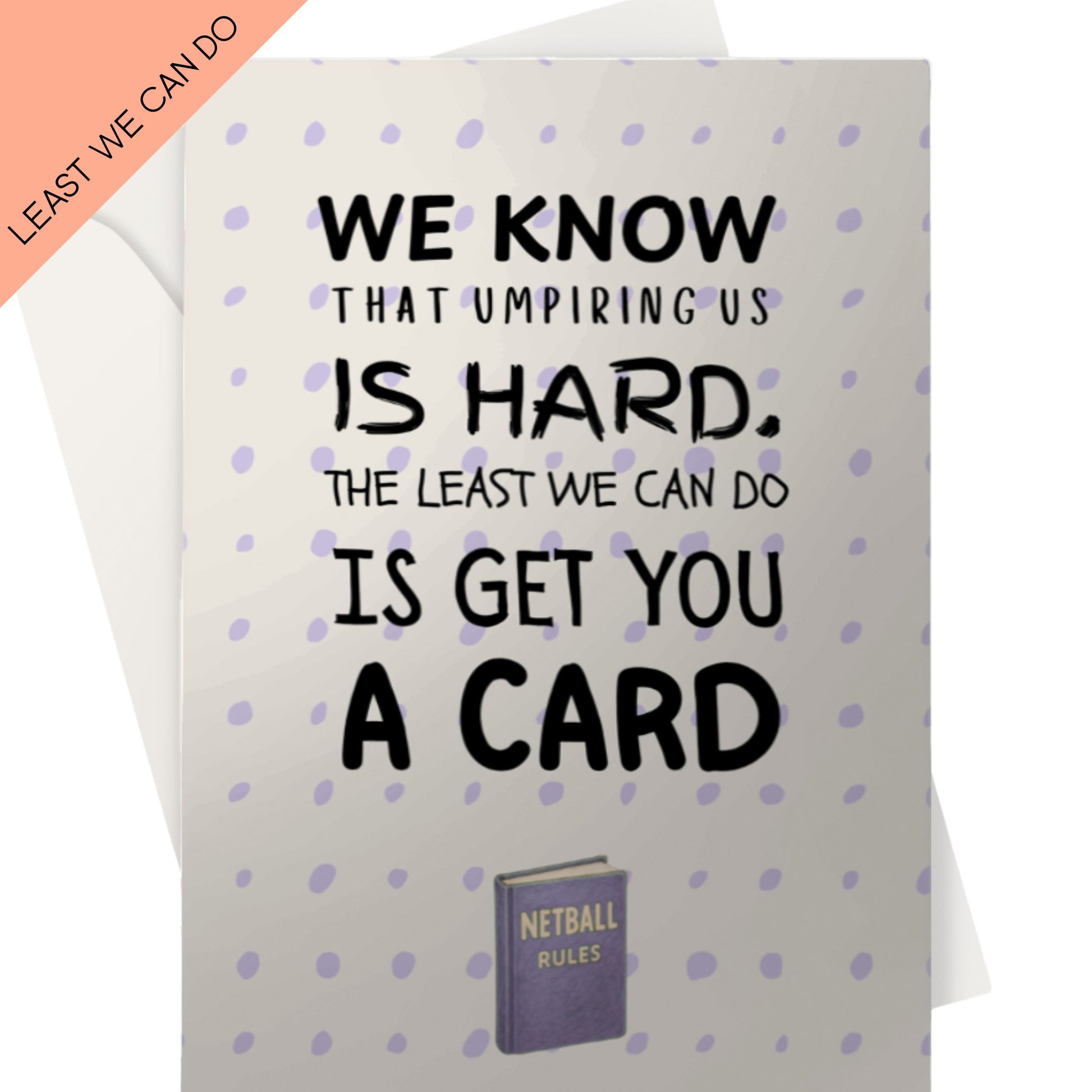 Funny Netball Team Thank You Card for Umpires