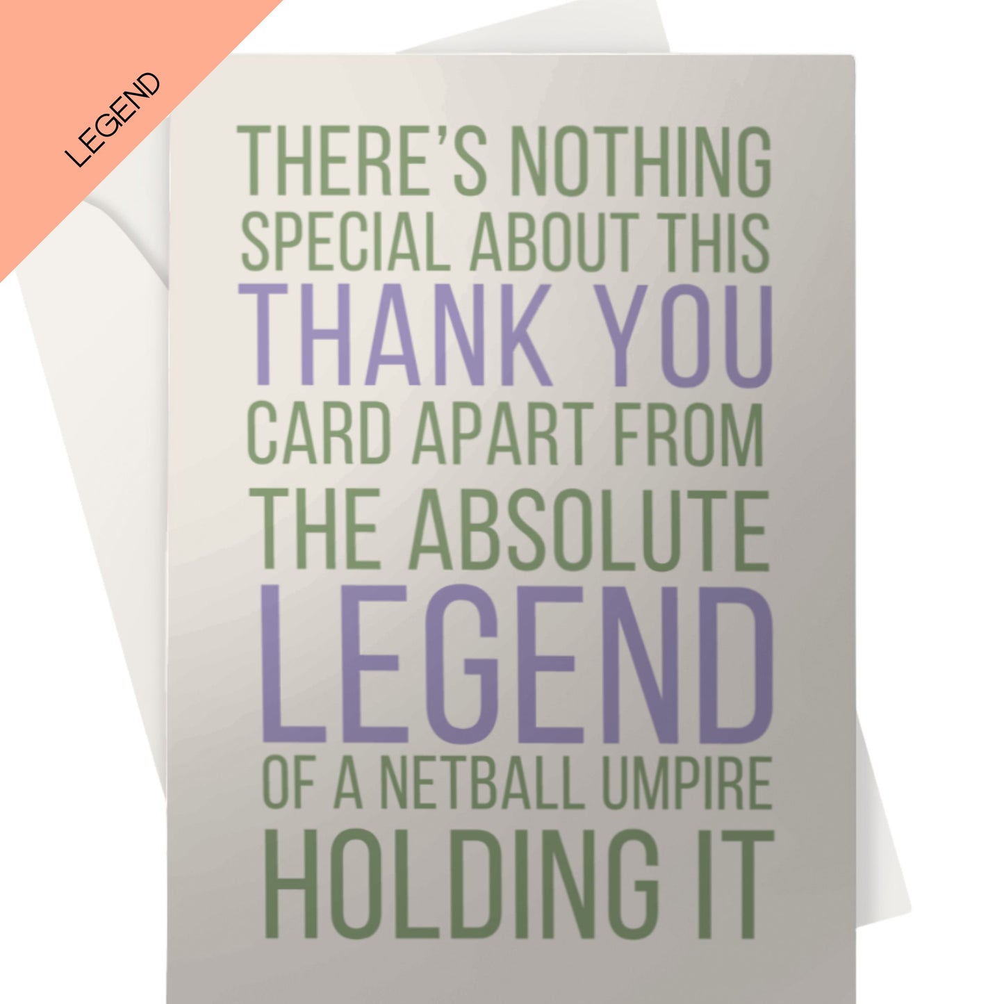 Funny Netball Umpire Thank You Card