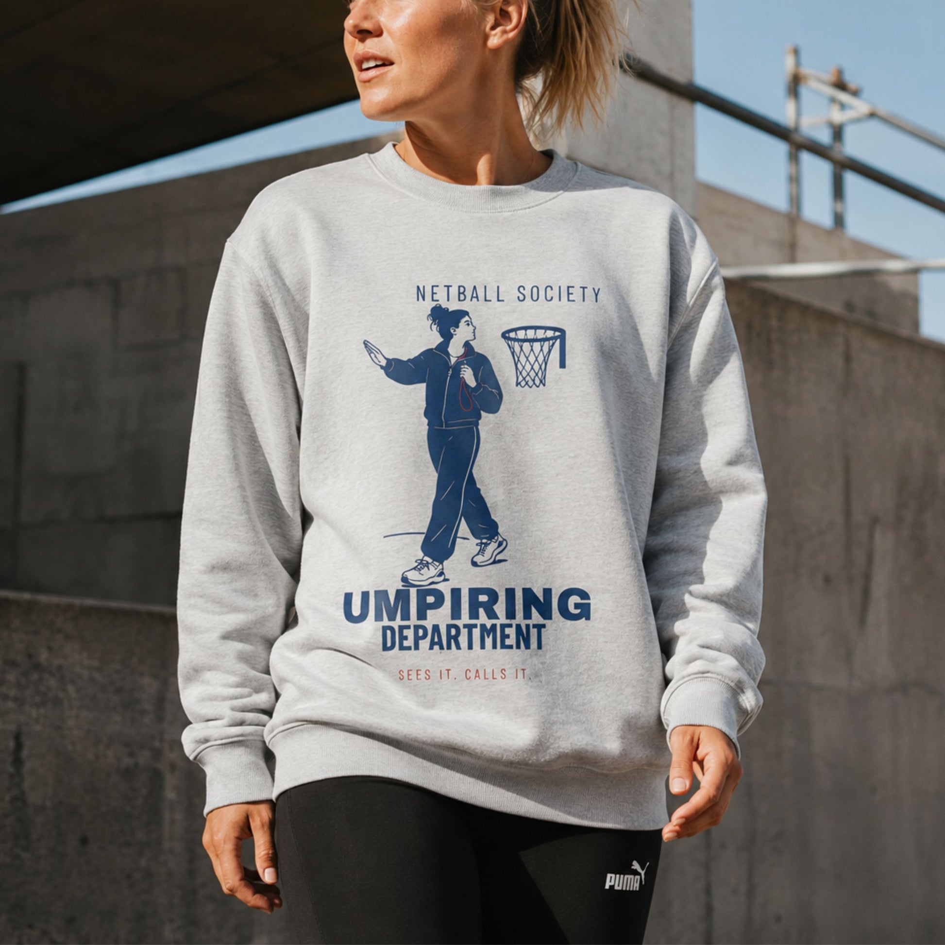 Netball Umpire Jumper with Fashion Graphic - Netball Society