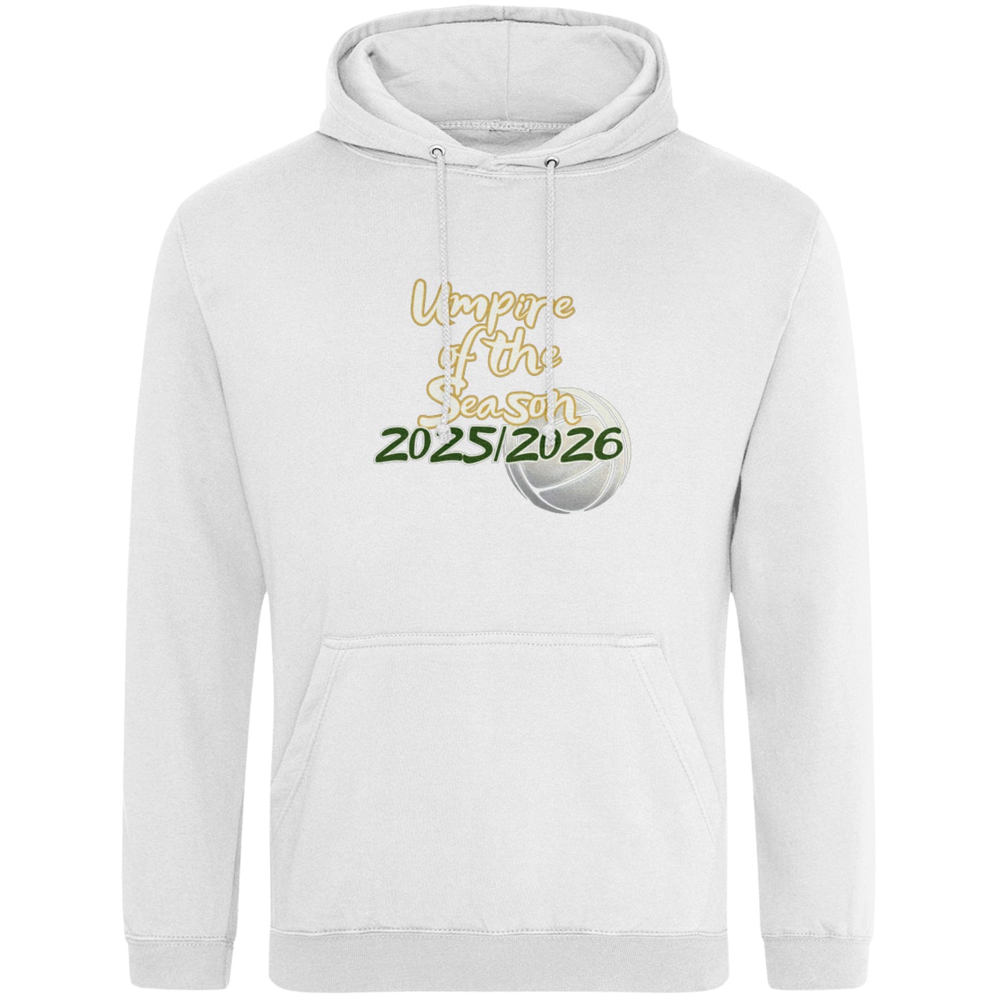 White Netball Umpire of the Season Hoodie - Netball Umpire Award