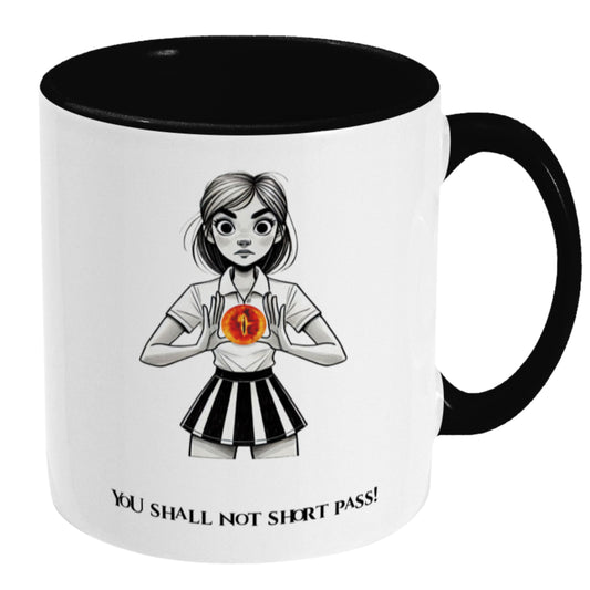 Funny Netball Umpire Mug - You Shall Not Short Pass