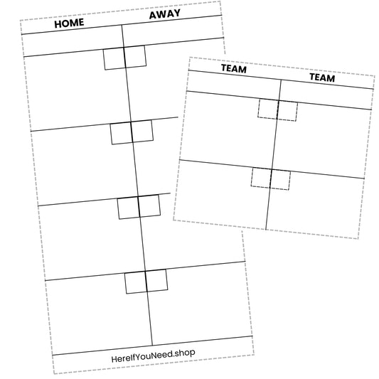 Netball Umpire Scorecards - Printable