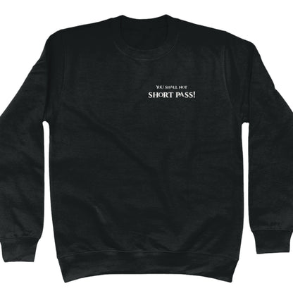 Funny Netball Umpire Gift - Black Slogan Sweatshirt