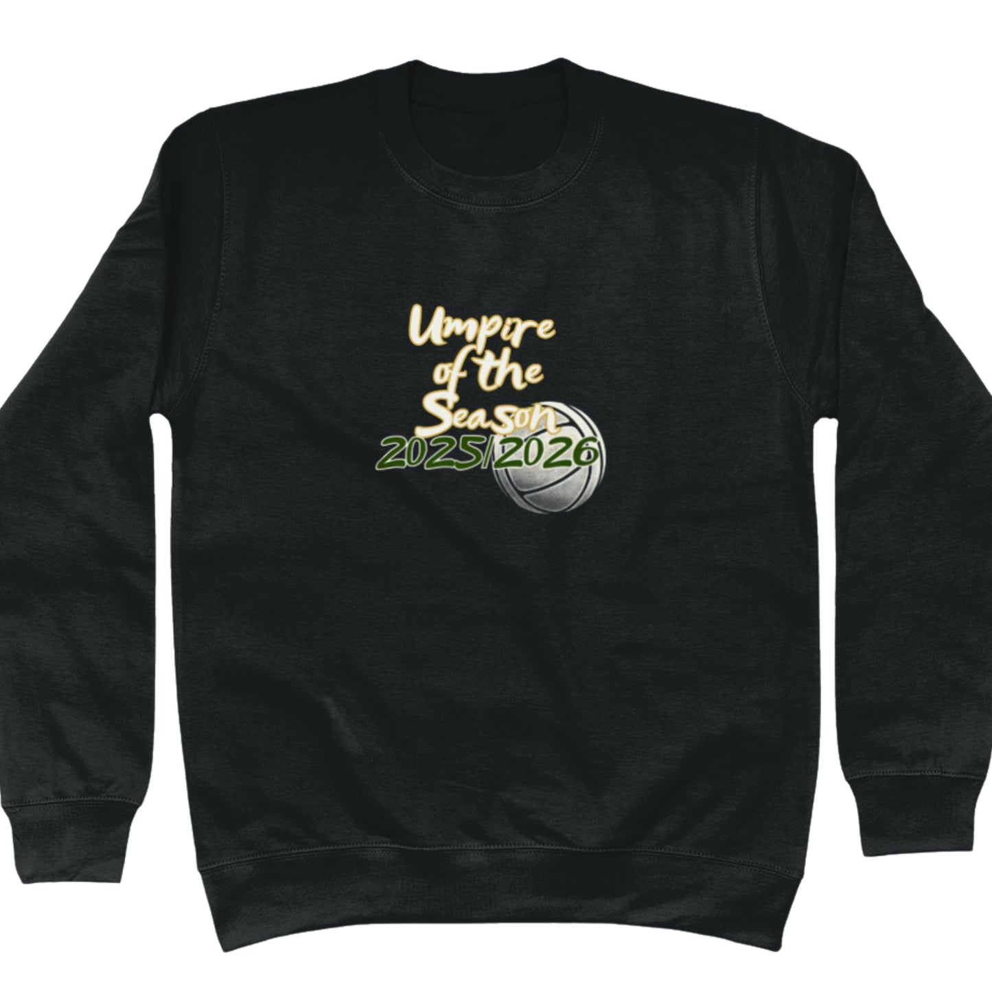 Black Netball Umpire of the Season Sweatshirt - Netball Umpire Award