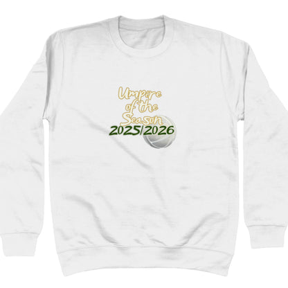 White Netball Umpire of the Season Sweatshirt - Netball Umpire Award