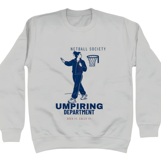 Netball Society Umpiring Department Grey Sweatshirt 