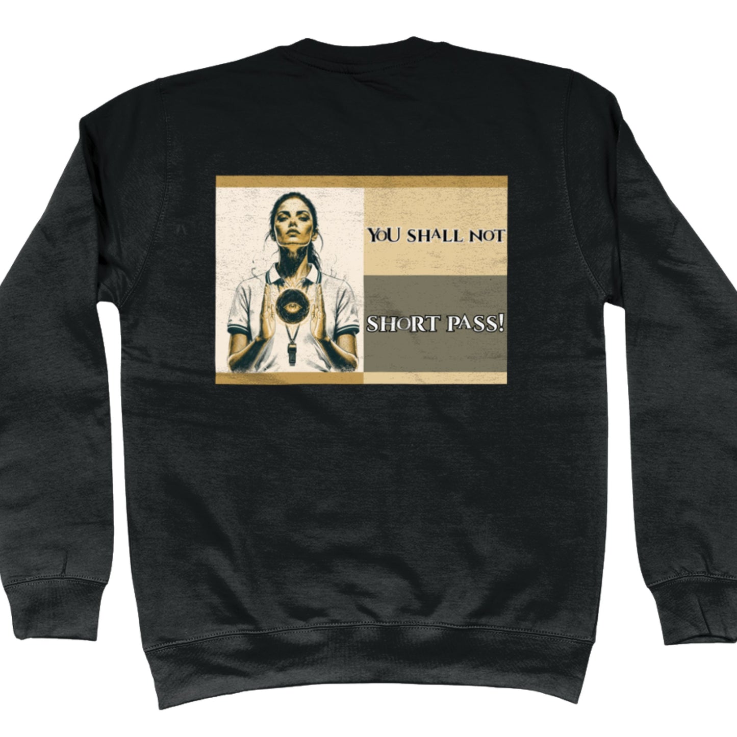 Black Netball Umpire Slogan Jumper - Netball Gifts