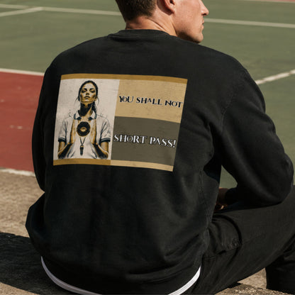 Men's Netball Umpire Jumper - Black Sweatshirt for Netball Umpires