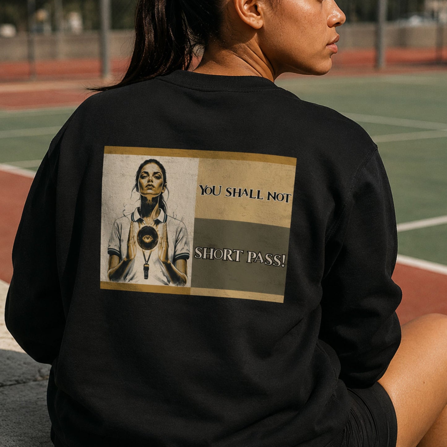 Women's Netball Umpire Jumper - You Shall Not Short Pass