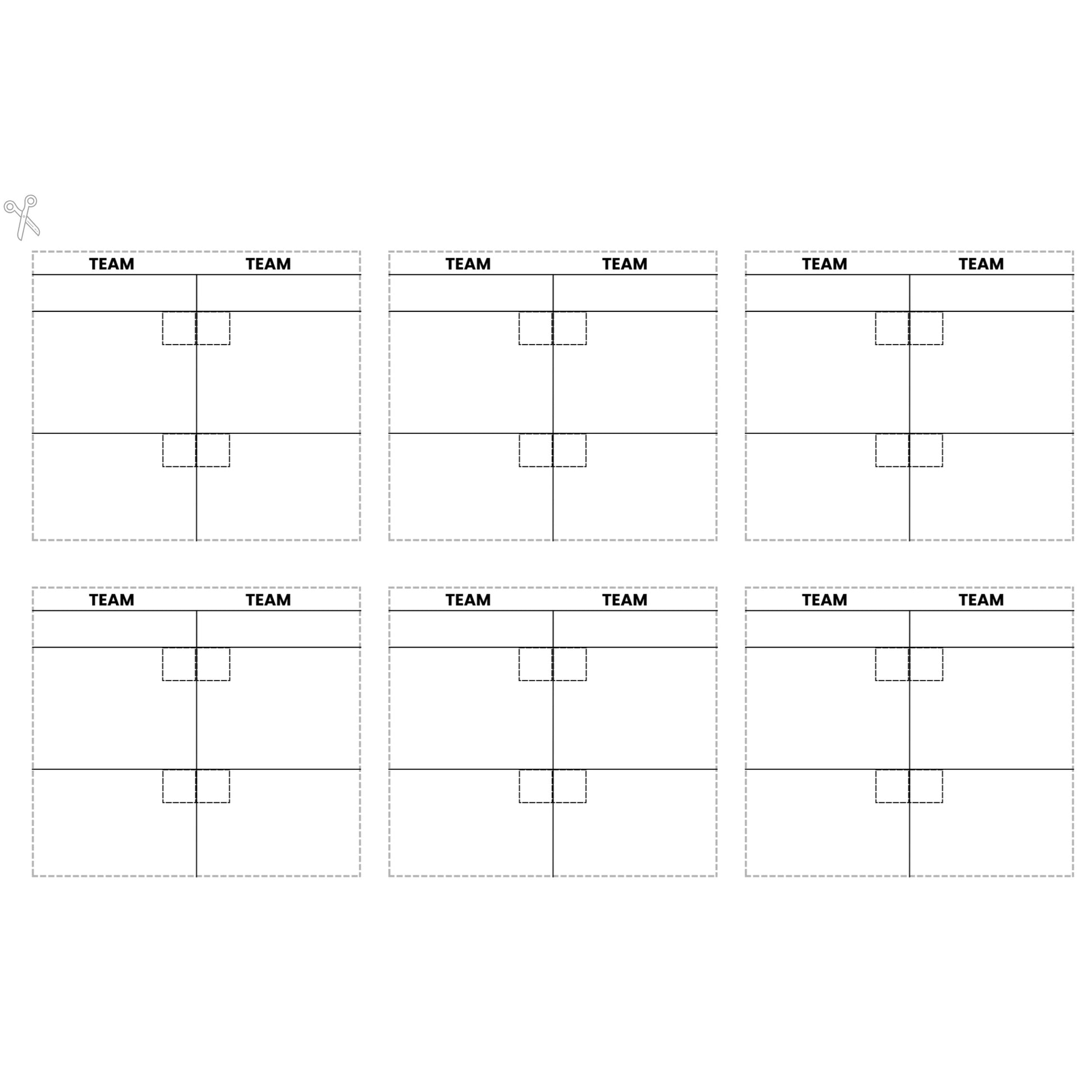 Netball Umpire Tournament Scorecards
