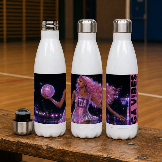 Netball Water Bottle Gift for GA Netball Players