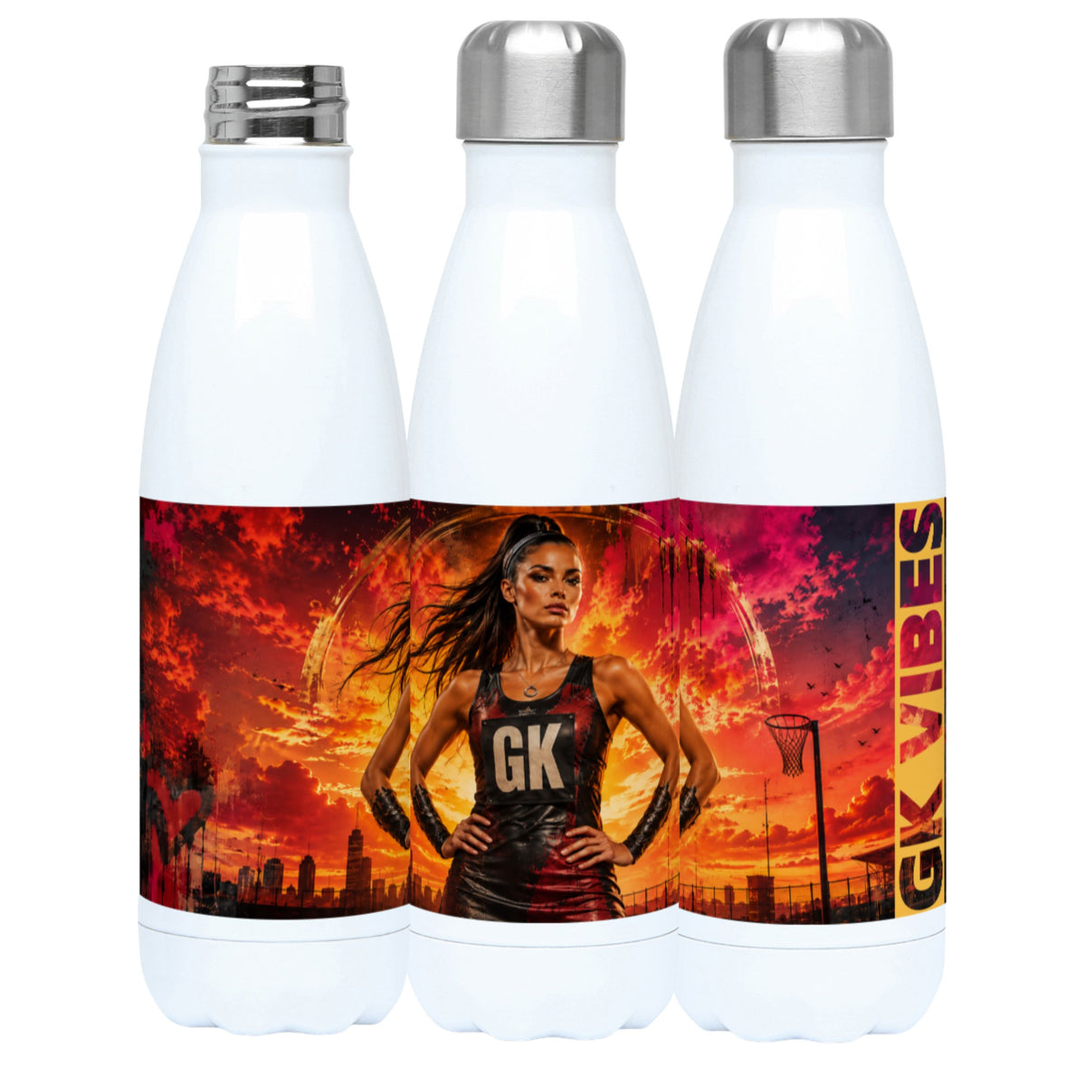 Netball Water Bottle Gift for Goal Keepers