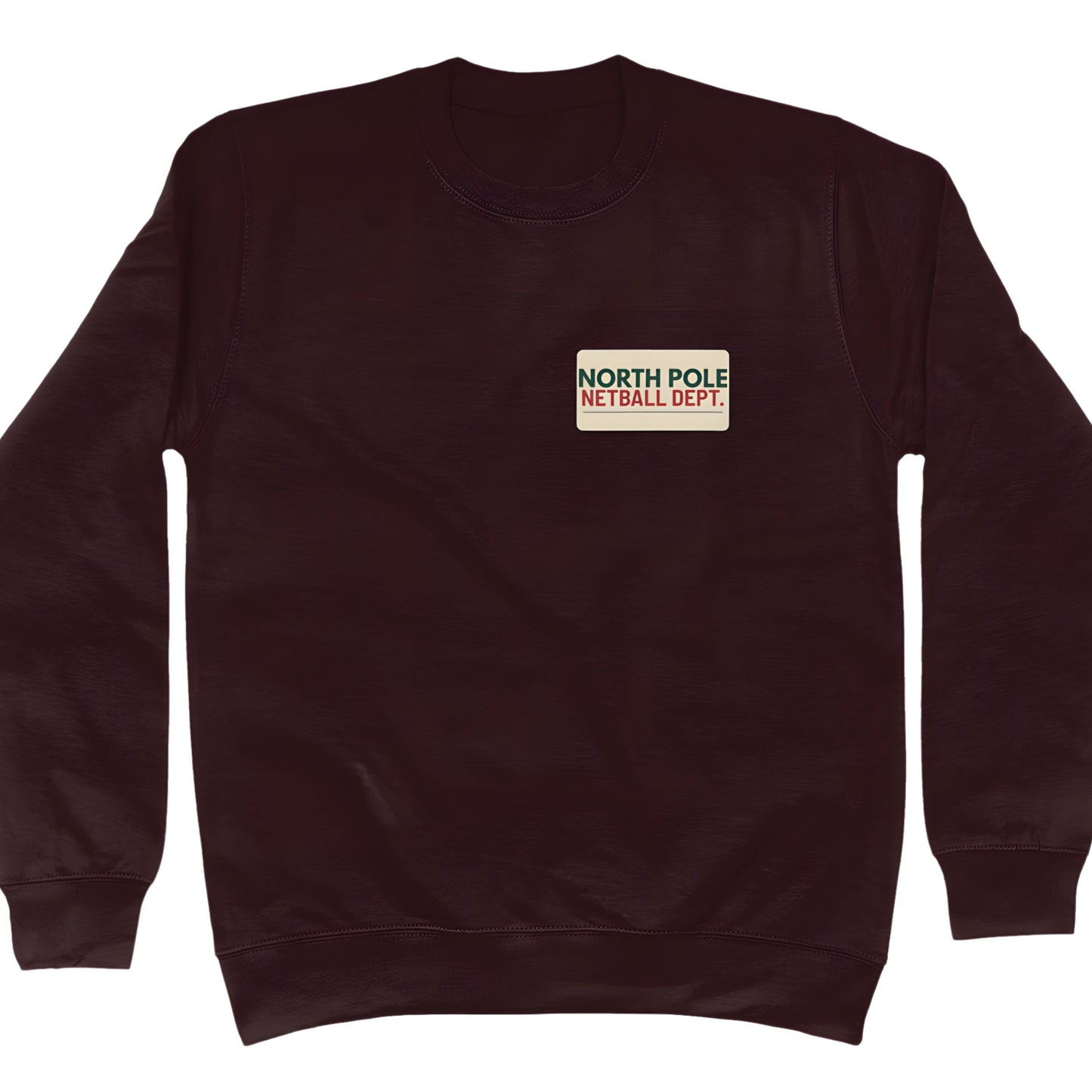 Brown Netball Christmas Sweater - Funny Santa's Incident Report