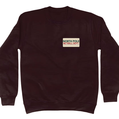Brown Netball Christmas Sweater - Funny Santa's Incident Report