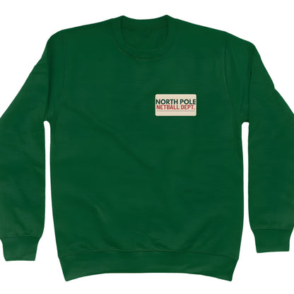 Green Netball Christmas Sweater - Funny Santa's Incident Report