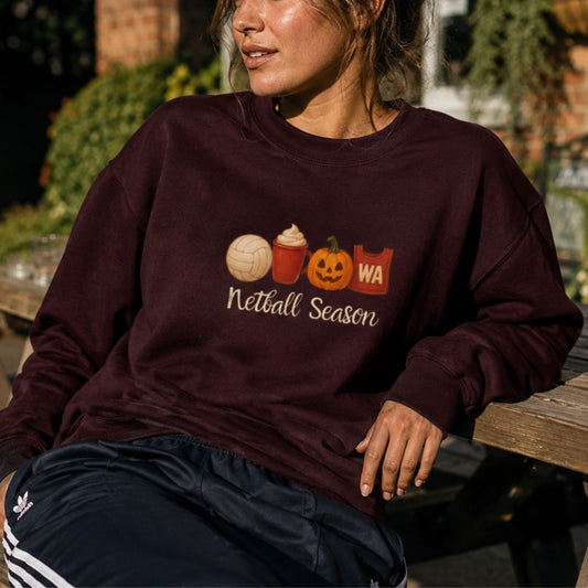 Netball Season Sweatshirt for Netball Players