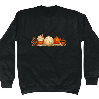 Black Netball Themed Autumn Sweater - Netball Jumper