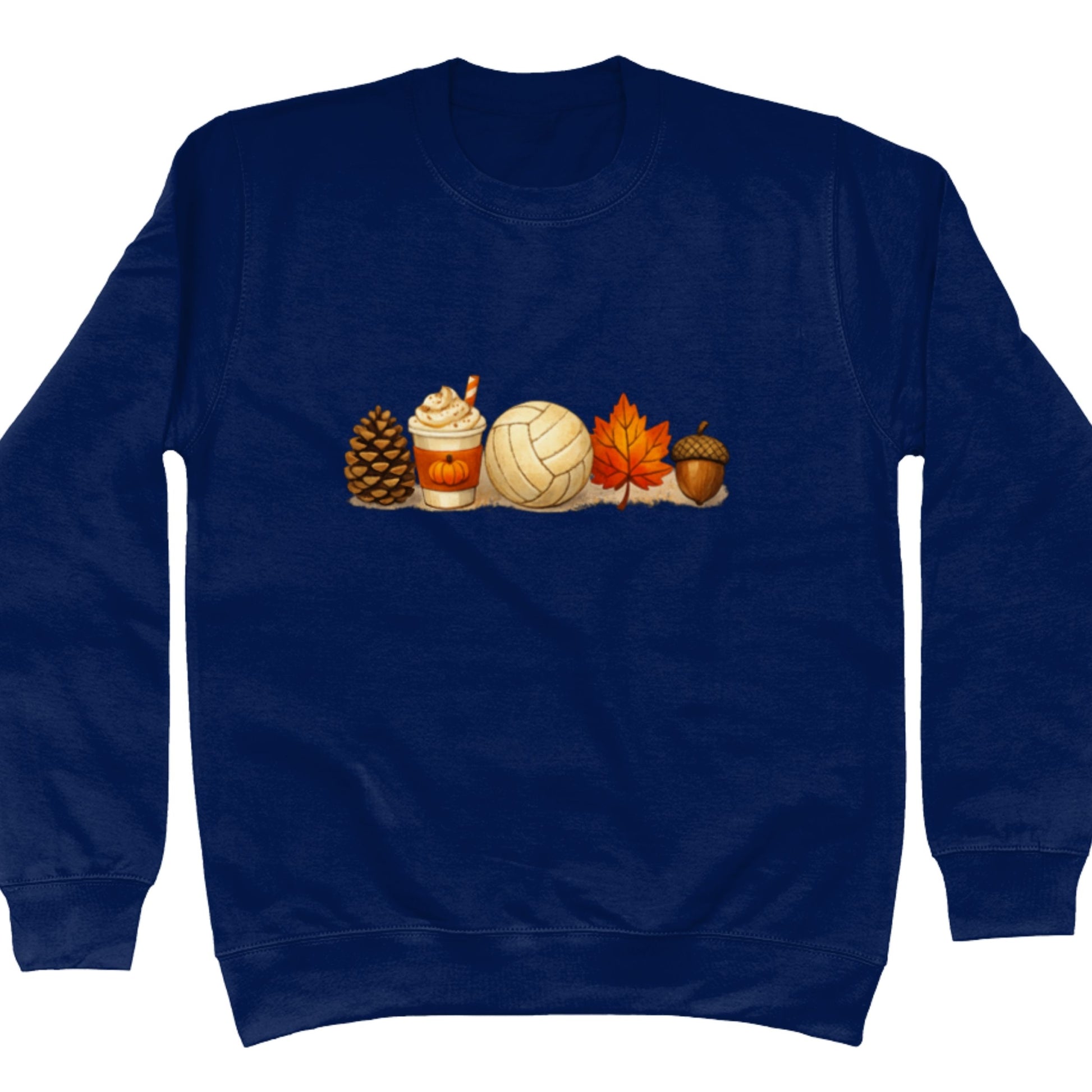Blue Netball Themed Autumn Sweater - Netball Jumper