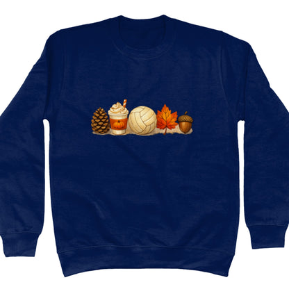 Blue Netball Themed Autumn Sweater - Netball Jumper