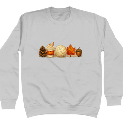 Light Grey Netball Themed Autumn Sweater - Netball Jumper