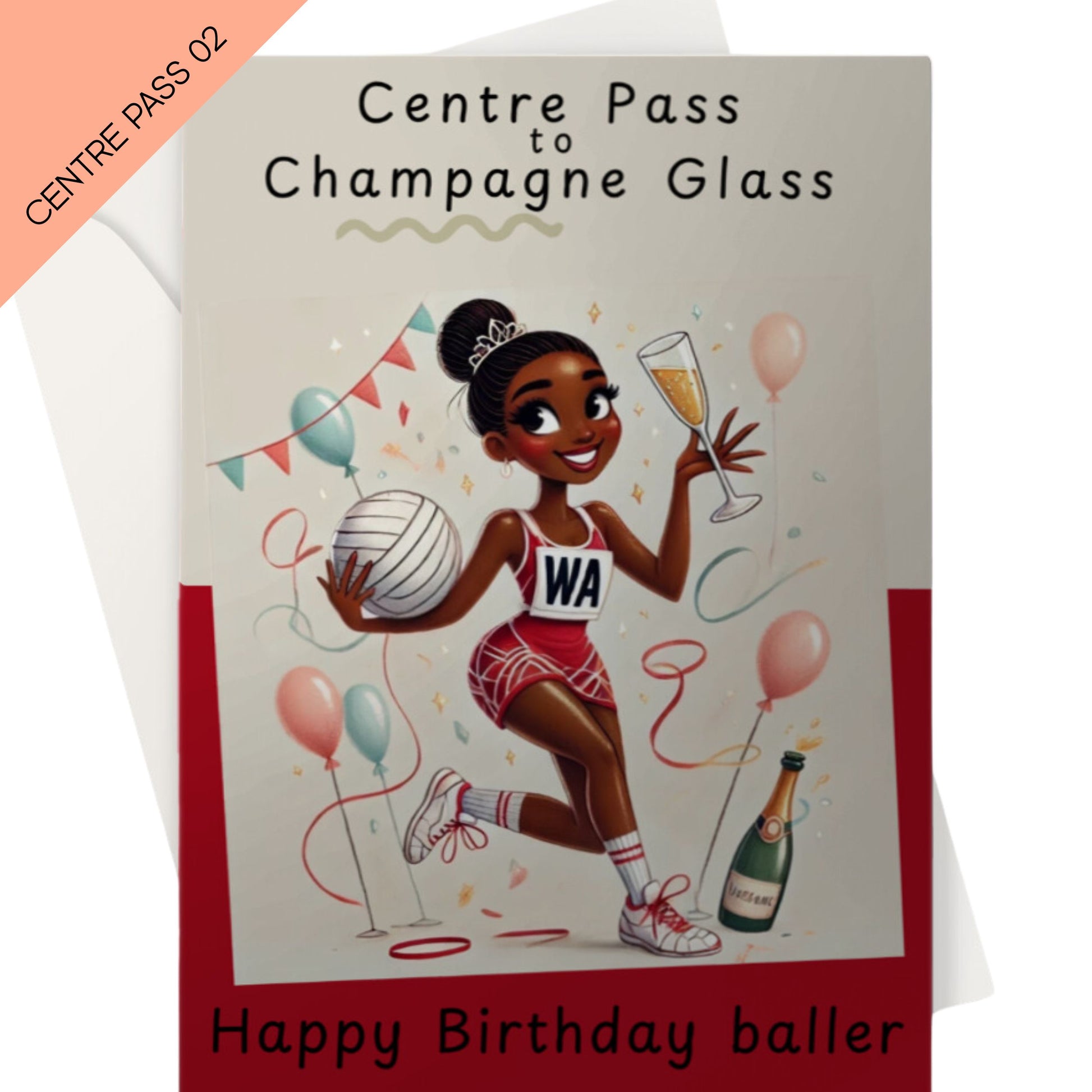 Funny Netball Birthday Card for Netball WA
