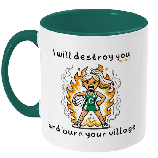Netball Player Centre Gift Mug