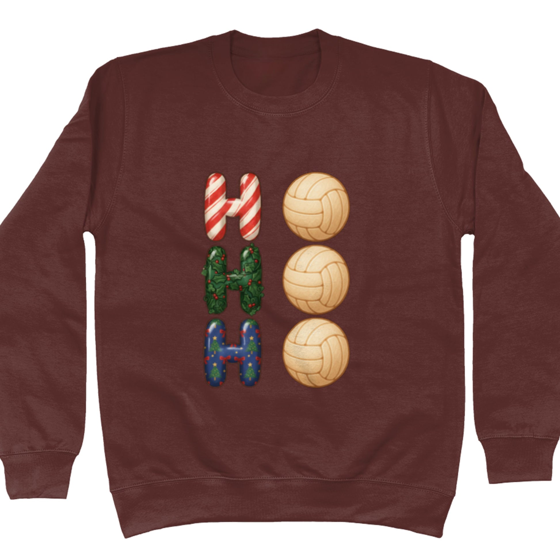 Chocolate Netball Christmas Jumper - Ho Ho Ho Netball Sweater