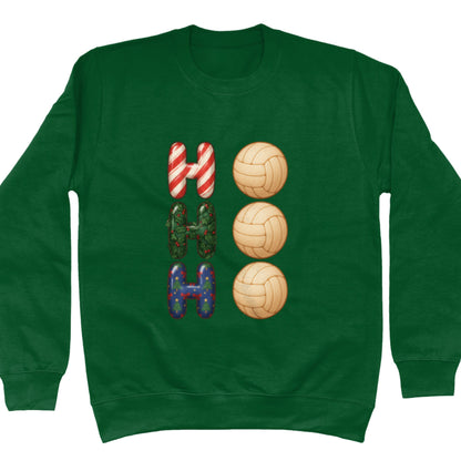 Green Netball Christmas Jumper - Ho Ho Ho Netball Sweater
