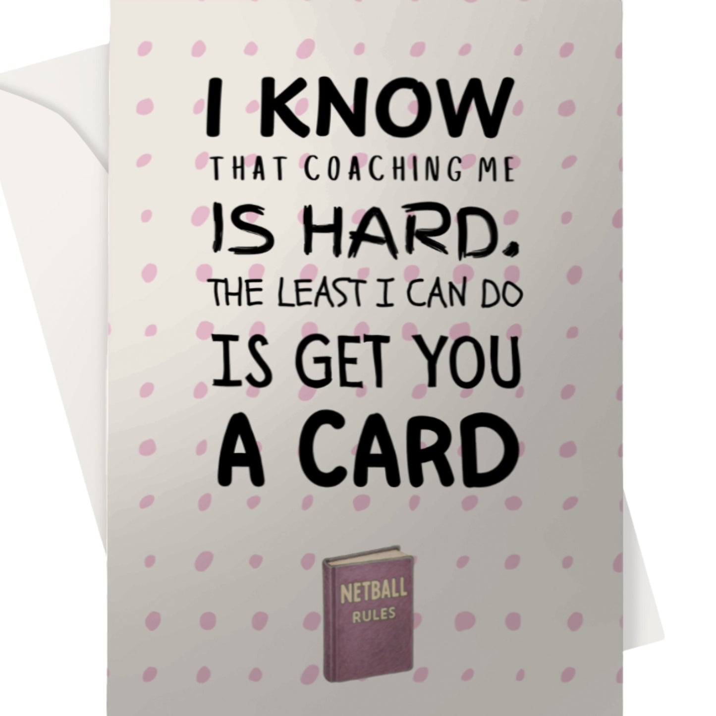 Netball Coach Card - Funny Thank You Card