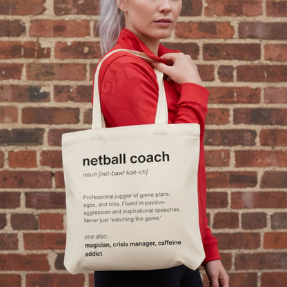 Netball Gifts - Netball Coach Slogan Bag