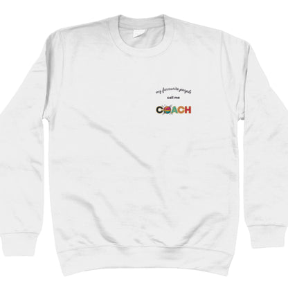 Netball Coach Jumper White Top