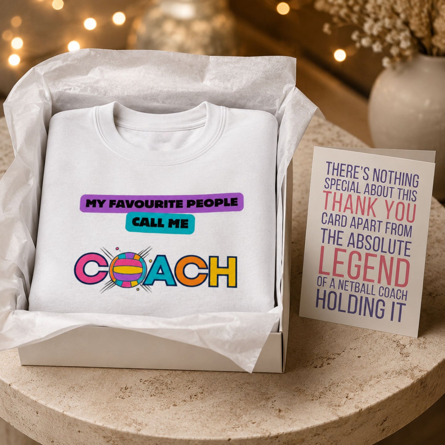 Netball Coach Thank You Gift Set - Thank You Netball Coach Gift