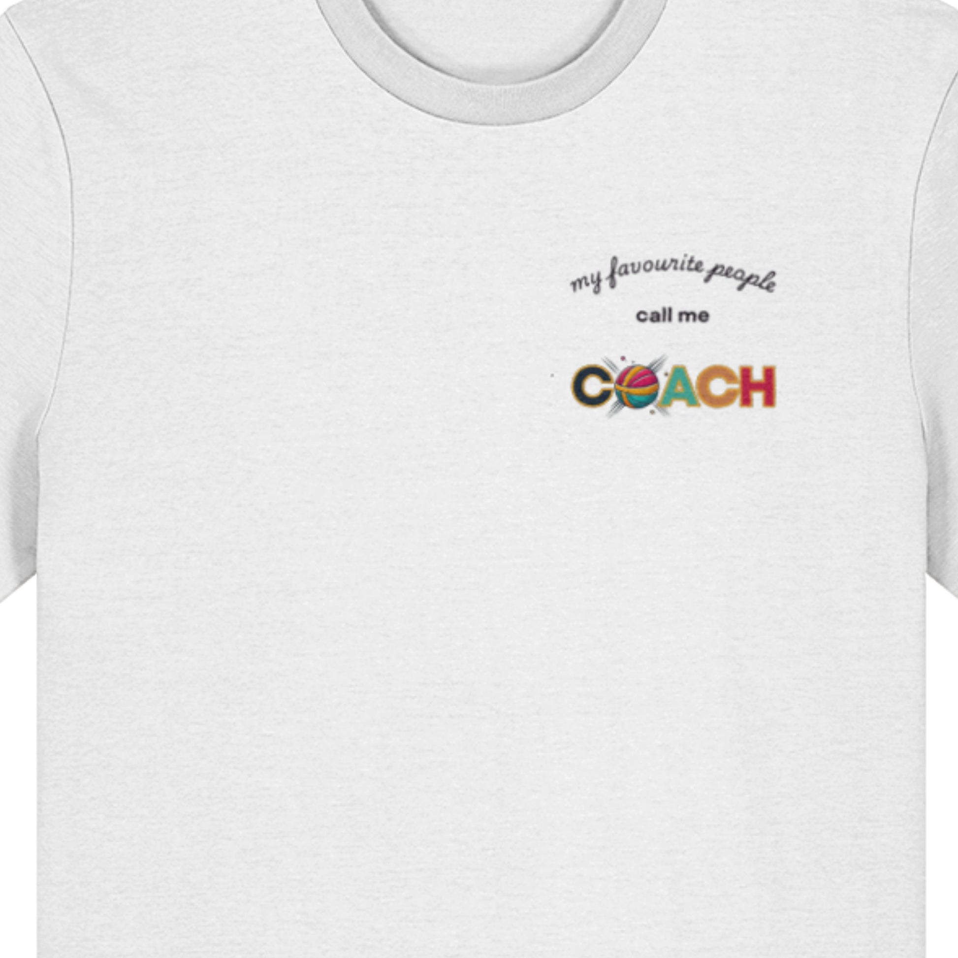 Netball Coach Tee Shirt White Gift