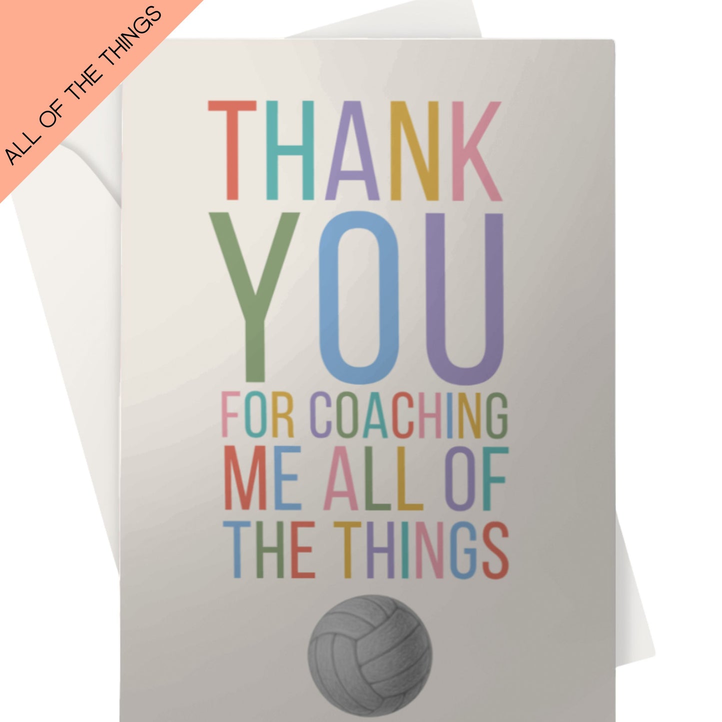 Netball Coach Thank You Card - Funny 
